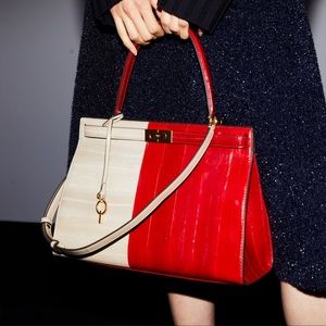 Tory Burch lee radziwill eel skin bag